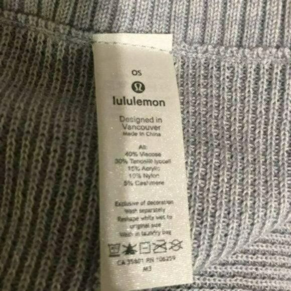 Lululemon Forward Flow Cape Silver Fox Alpine Brand New - Picture 5 of 5